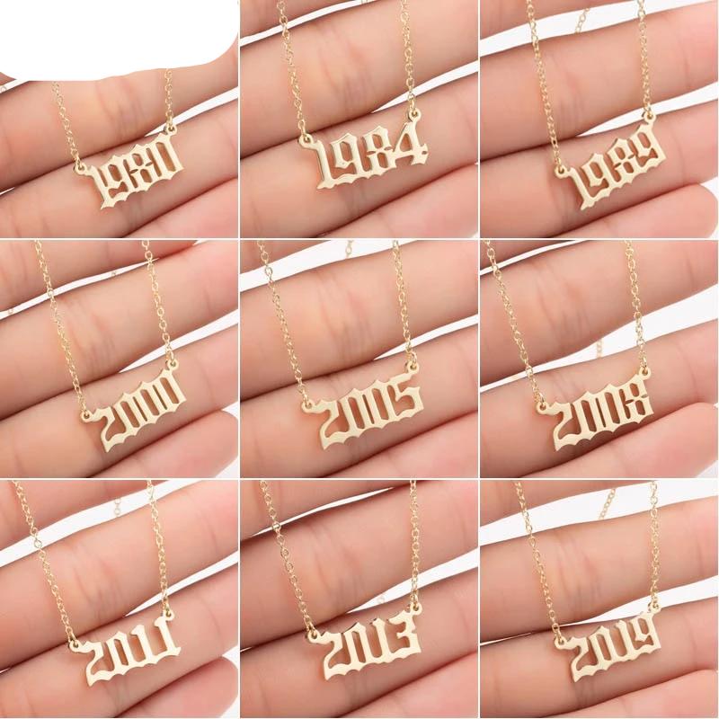 Year Number Necklace
