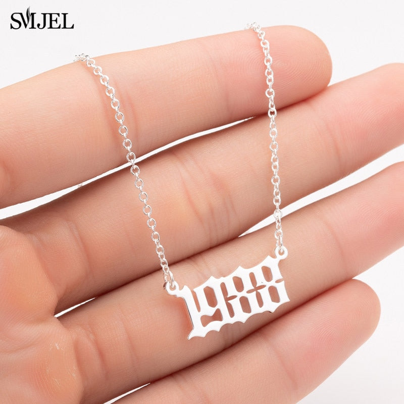 Year Number Necklace