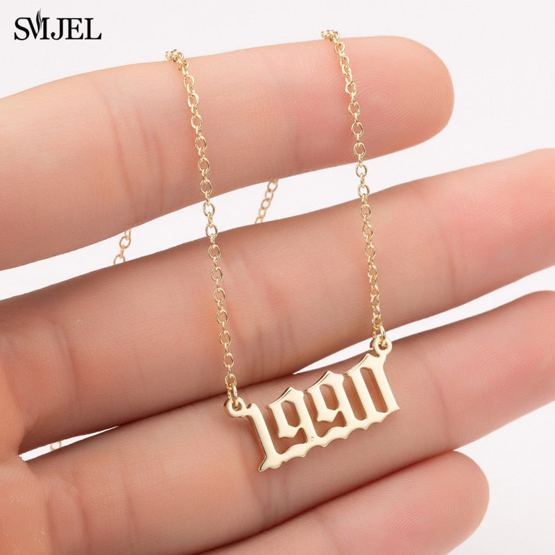 Year Number Necklace