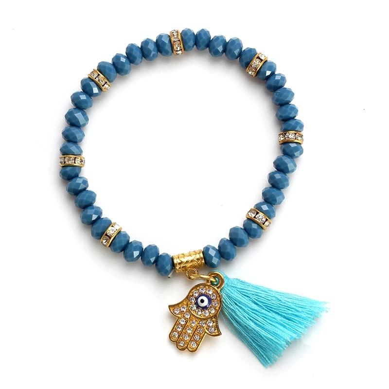 Evil eye beads bracelet