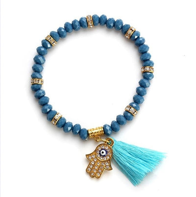 Evil eye beads bracelet
