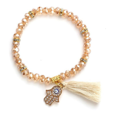 Evil eye beads bracelet