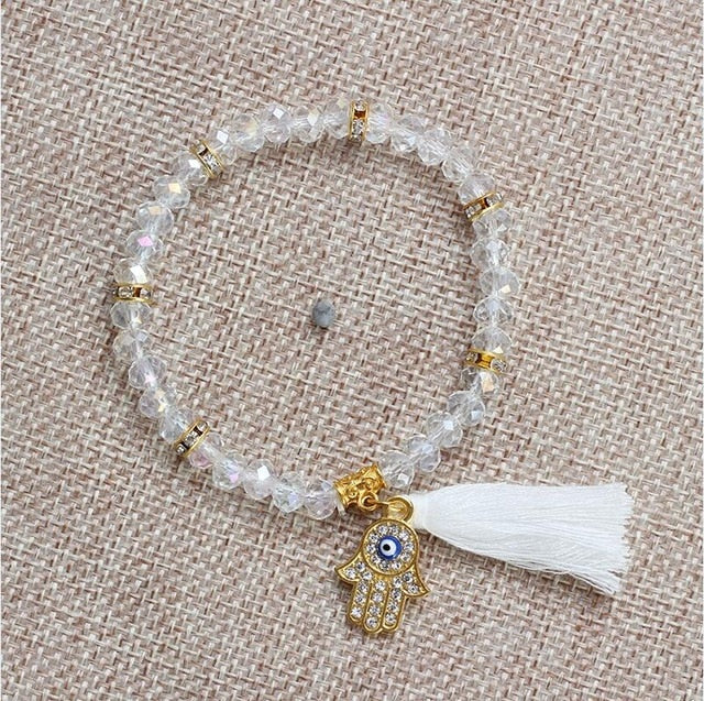 Evil eye beads bracelet