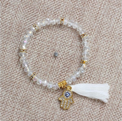 Evil eye beads bracelet