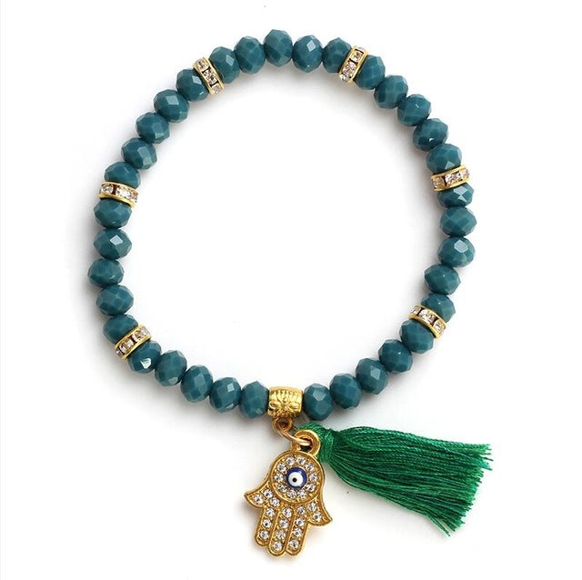 Evil eye beads bracelet