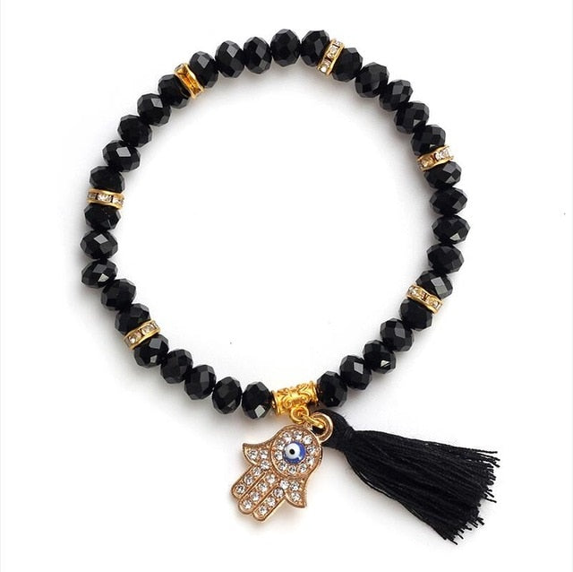 Evil eye beads bracelet